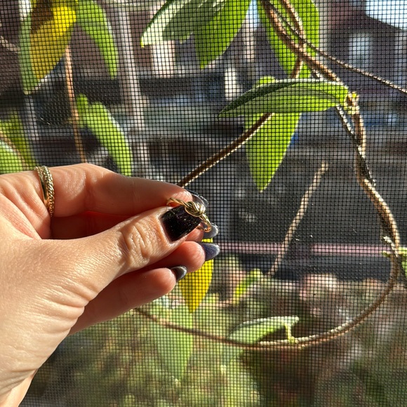 14k solid gold twisted knot ring